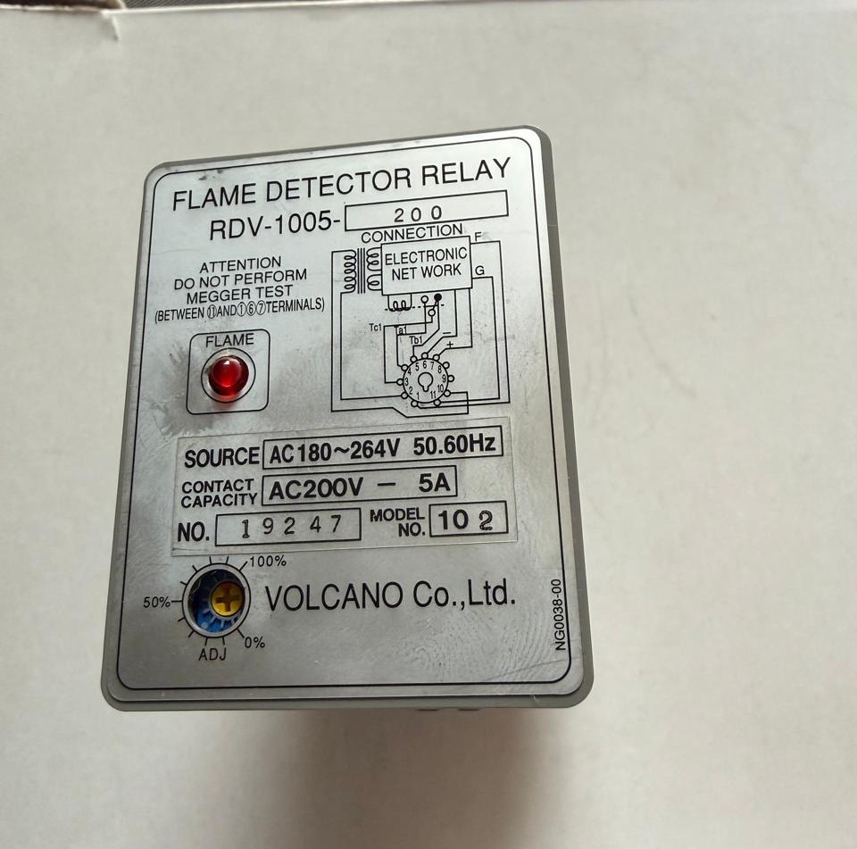 VOLCANO Flame Detector Relay RDV‑1005‑200