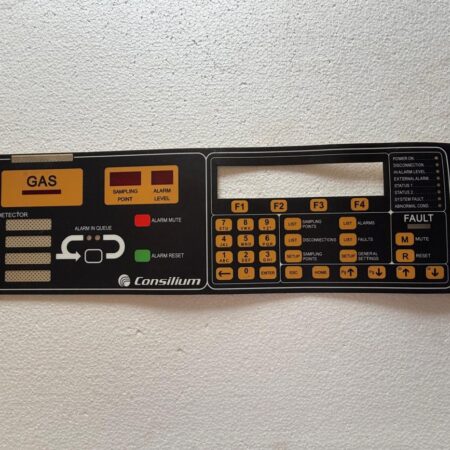 Consilium CDS Gas Detection System Front Control Panel Overlay
